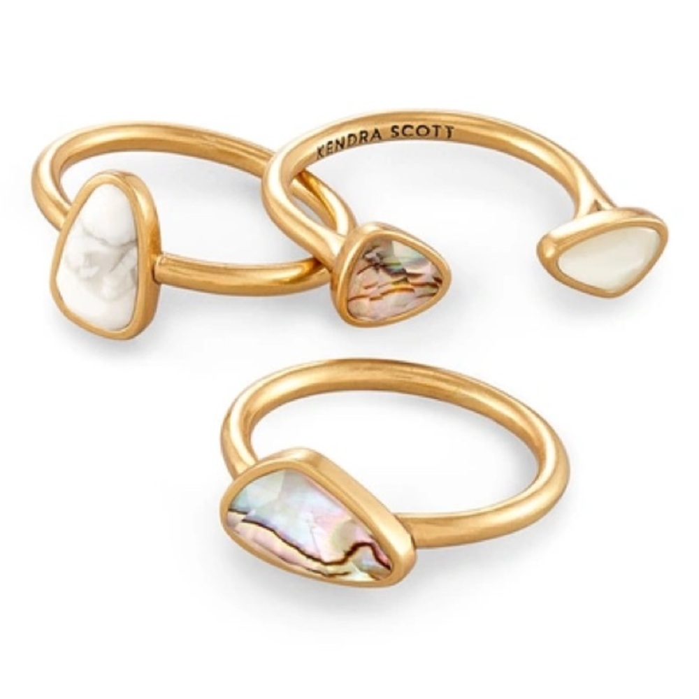 Kendra Scott Ivy Ring Set Size 7